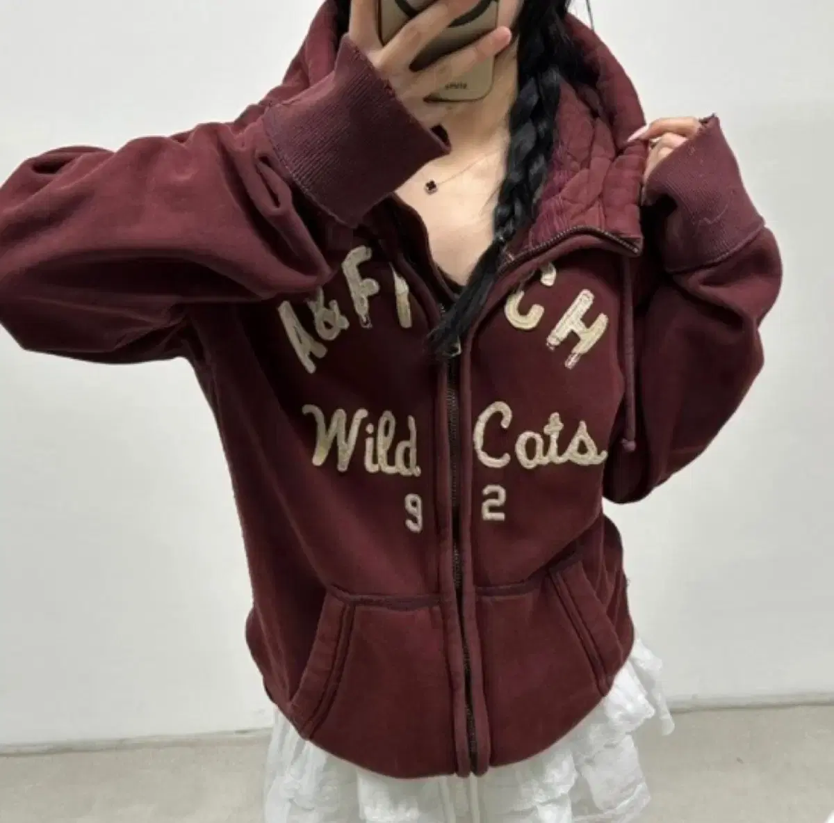 Bad Blood Rusty Denim Hood Zip-up Blue on Bunjang Global Site.